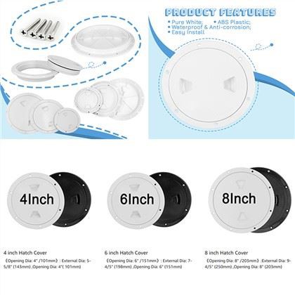 Cubierta allshine round boat hatch para yate de barco marino Easy Instal